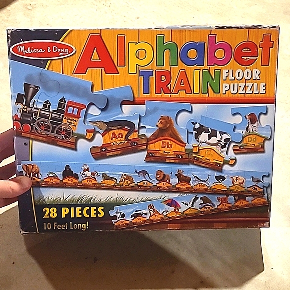 Melissa & Doug Toys Alphabet Train Floor Puzzle Poshmark